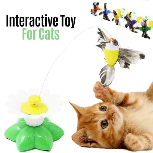AeroPounce: Flying Bird Toy for Cats